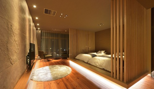 Habitación ejecutiva con 2 camas individuales, no fumadores, vistas al río (YAMABUKI)