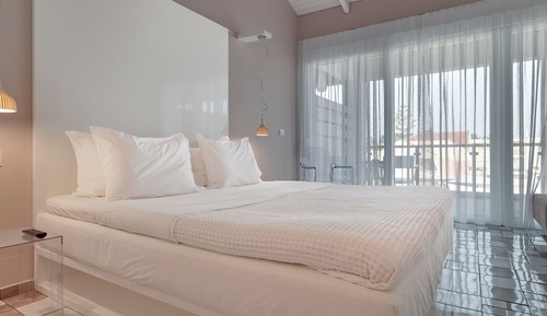 Habitación Deluxe doble, vistas parciales al mar