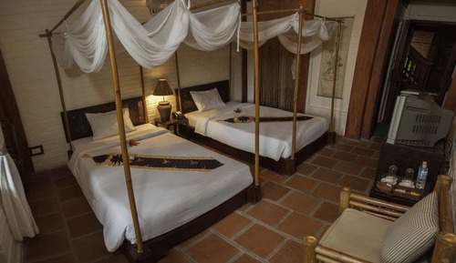 Habitación superior, vistas al jardín