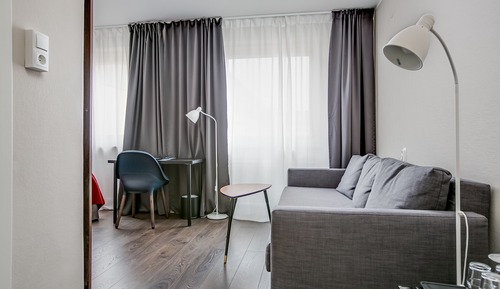 Habitación familiar, 1 cama de matrimonio, no fumadores, frigorífico (with Sofabed)