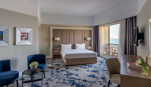 Suite familiar, 2 camas dobles, habitaciones comunicadas, vistas al mar