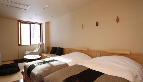 Habitación con 2 camas individuales, no fumadores, baño privado (Hot Spring)