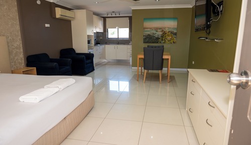 Suite estudio Deluxe, 1 cama de matrimonio grande, cocina básica