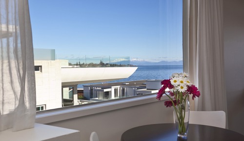 Estudio, 1 cama de matrimonio, vistas al lago