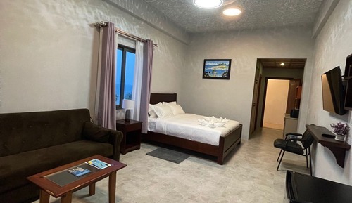 Habitación individual, vistas parciales al mar