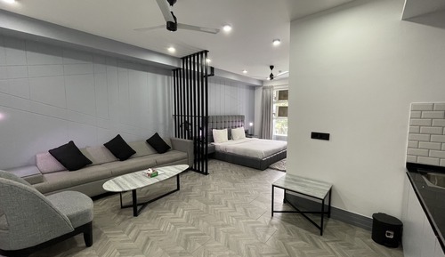 Premium Apartment, 1 King Bed, Kitchen