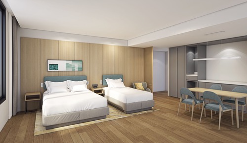 Habitación familiar, varias camas