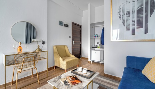 Habitación cuádruple Deluxe, balcón, vistas al mar