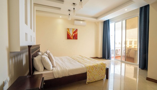 Suite presidencial, 3 habitaciones, cocina, vistas al mar