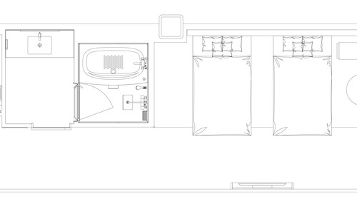Habitación Deluxe con 2 camas individuales, no fumadores (with Extra bed)