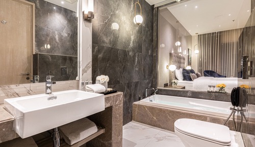 Habitación, 1 cama de matrimonio grande, no fumadores, bañera
