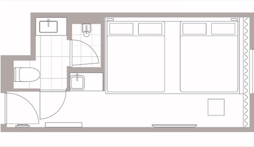 Habitación cuádruple, no fumadores (Twin, upto 4 adults 2 children)