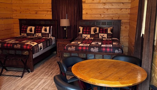 Cabaña Deluxe, 2 camas de matrimonio, vistas al río