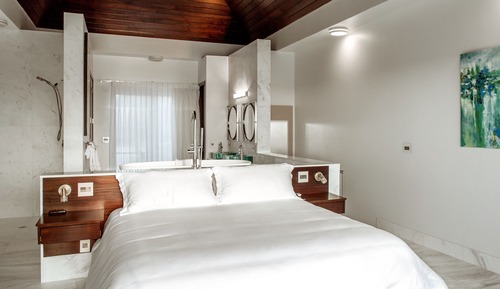 Villa de lujo, 1 habitación, piscina privada, frente al mar