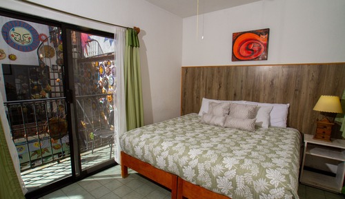 Habitación estándar, 1 cama de matrimonio grande, cocina, vistas al patio