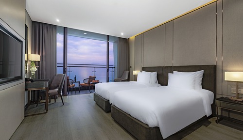 Habitación Deluxe con 2 camas individuales, vistas al mar