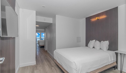 Suite junior, varias camas, balcón, vistas al mar