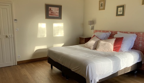 Habitación doble, baño privado, vistas al parque (Chambre Rose)