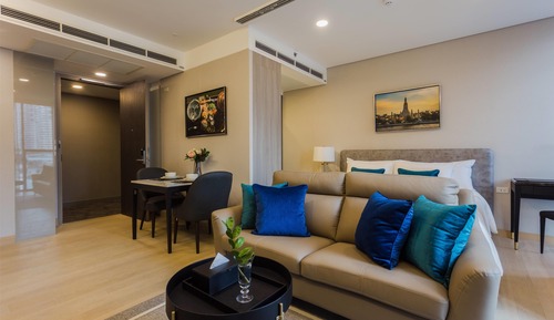 Estudio, 1 cama de matrimonio grande