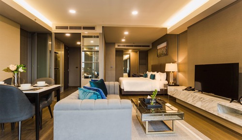 Estudio ejecutivo, 1 cama de matrimonio grande