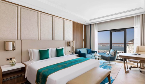 Habitación de lujo, 1 cama de matrimonio grande, vistas al mar