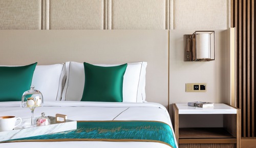 Suite de lujo, 1 cama de matrimonio grande con sofá cama, vistas al mar