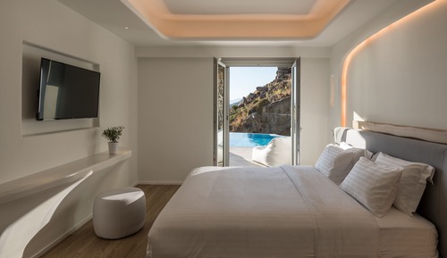 Habitación doble superior, piscina privada, vistas al mar