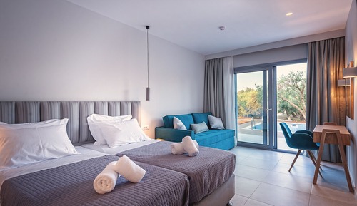 Habitación cuádruple Deluxe, piscina privada