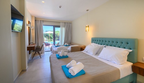 Habitación cuádruple Deluxe, piscina privada