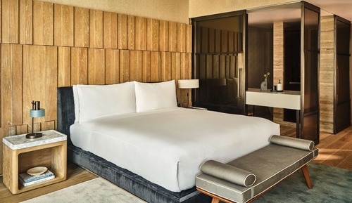 Estudio, 1 cama de matrimonio grande