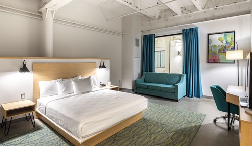 Habitación, 1 cama de matrimonio grande con sofá cama