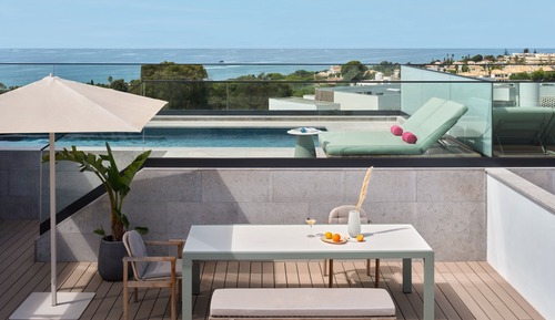 Ático familiar, 2 habitaciones, no fumadores, vistas al mar (Balcony)