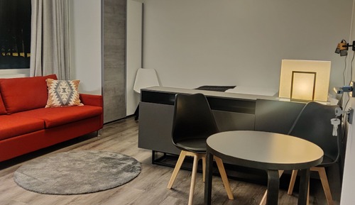 Estudio familiar, varias camas, no fumadores, cocina básica