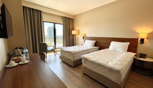 Habitación estándar con 2 camas individuales, vistas a la ciudad