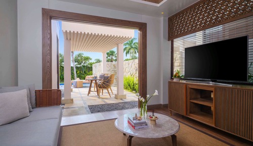 Villa, 1 habitación, piscina privada, en la zona del jardín