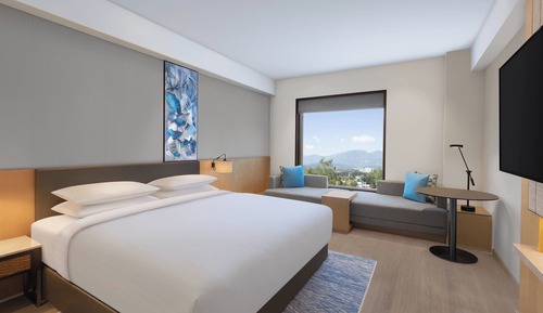 Habitación Deluxe, 1 cama de matrimonio grande con sofá cama, no fumadores, vistas al valle
