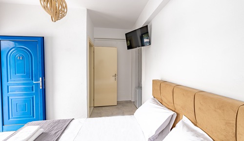 Habitación Deluxe doble, 1 cama de matrimonio grande, vistas al mar