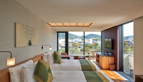 Habitación Premium, 2 camas dobles, balcón (River)