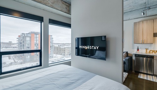 Apartamento, 1 cama de matrimonio con sofá cama, vistas a la ciudad