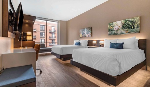 Habitación estándar, 2 camas de matrimonio, no fumadores