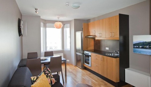 Apartamento panorámico, 1 cama doble con sofá cama, vistas a la ciudad