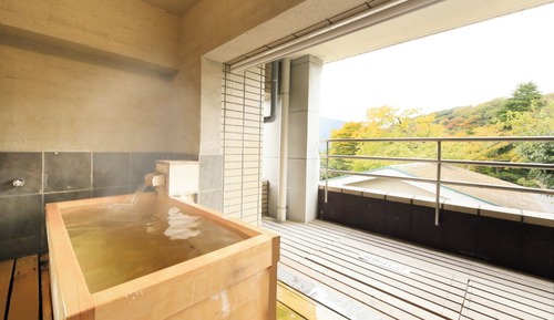 Habitación cuádruple estándar (with Private Open Air Bath)