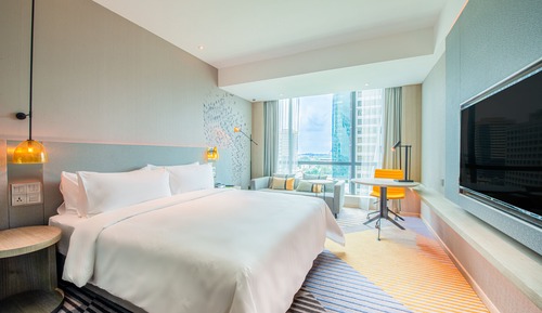 Habitación estándar, 1 cama de matrimonio grande, vistas a la ciudad