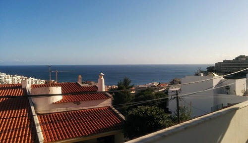 Habitación junior doble, 1 cama de matrimonio, no fumadores, vistas parciales al mar (Room 3)