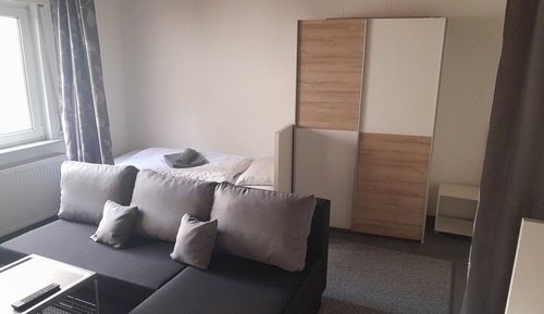 Apartamento estándar, baño privado, vistas al patio (Monteurwohnung+ Küche)