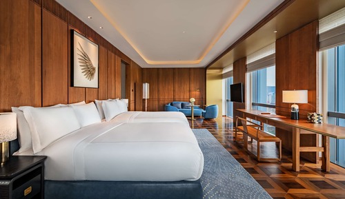 Habitación, 2 camas dobles, planta baja (Waldorf Astoria)