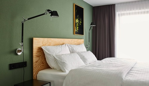 Habitación Deluxe doble, 1 cama de matrimonio grande, balcón, vistas a la montaña