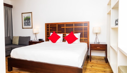Habitación básica, 1 cama de matrimonio grande con sofá cama
