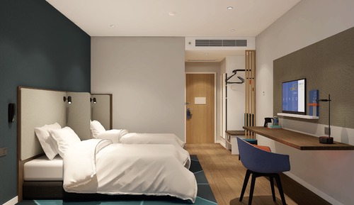 Habitación estándar, varias camas, vistas a la ciudad
