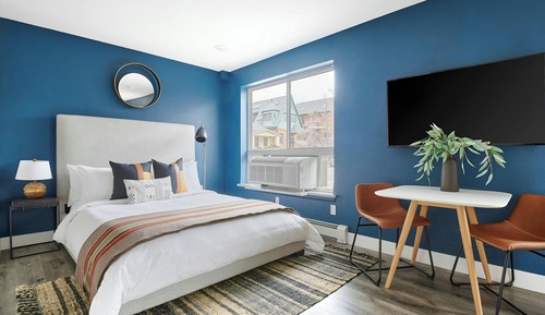 Estudio, 1 cama de matrimonio